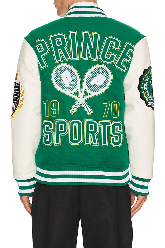 view 1 of 5 Sports Varsity Jacket in Green
