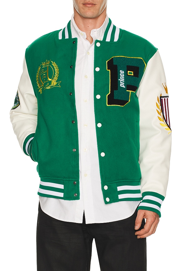 view 2 of 5 Sports Varsity Jacket in Green