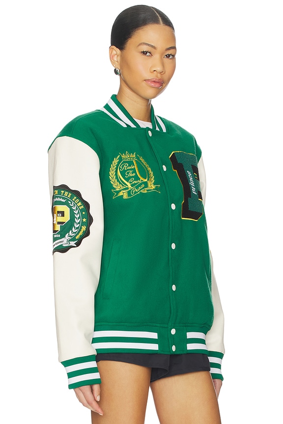 view 2 of 5 Sports Varsity Jacket in Green