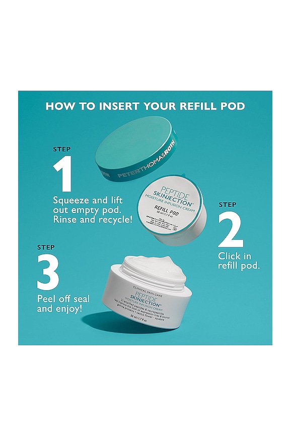 view 2 of 4 Peptide Skinjection Moisture Infusion Cream Refill Pod in 