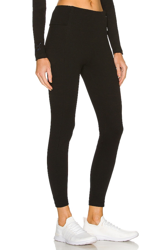 view 2 of 5 Team Ribbed Legging in Puma Black