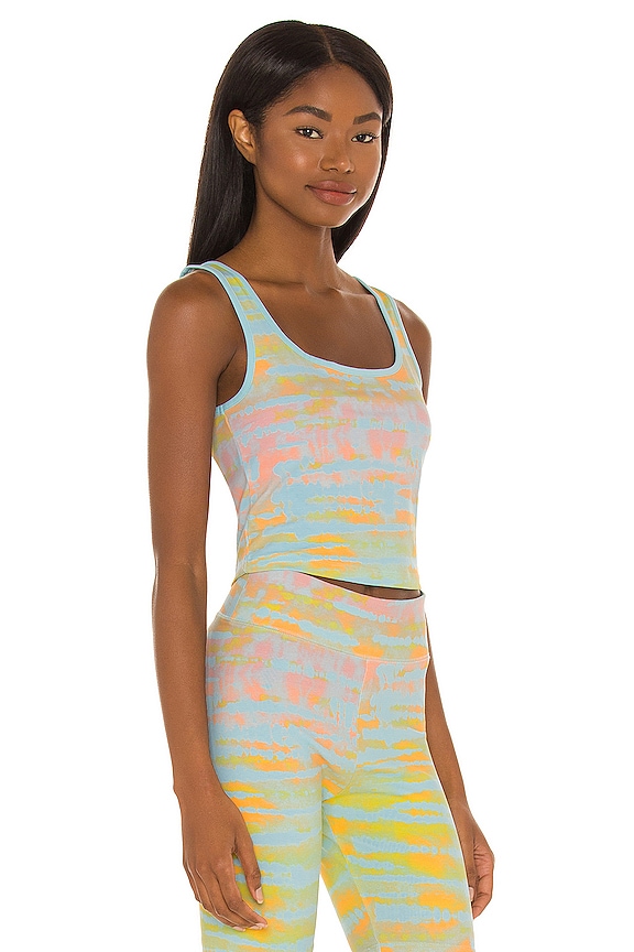 view 2 of 4 Tie Dye Tank in Blue Glow Tie Dye