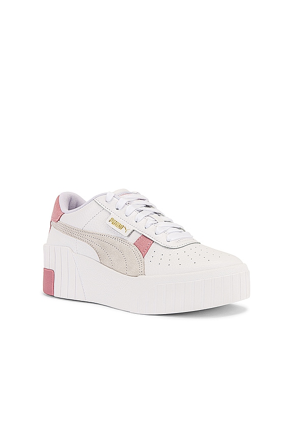 view 2 of 6 Cali Wedge Mix Sneaker in Puma White & Foxglove