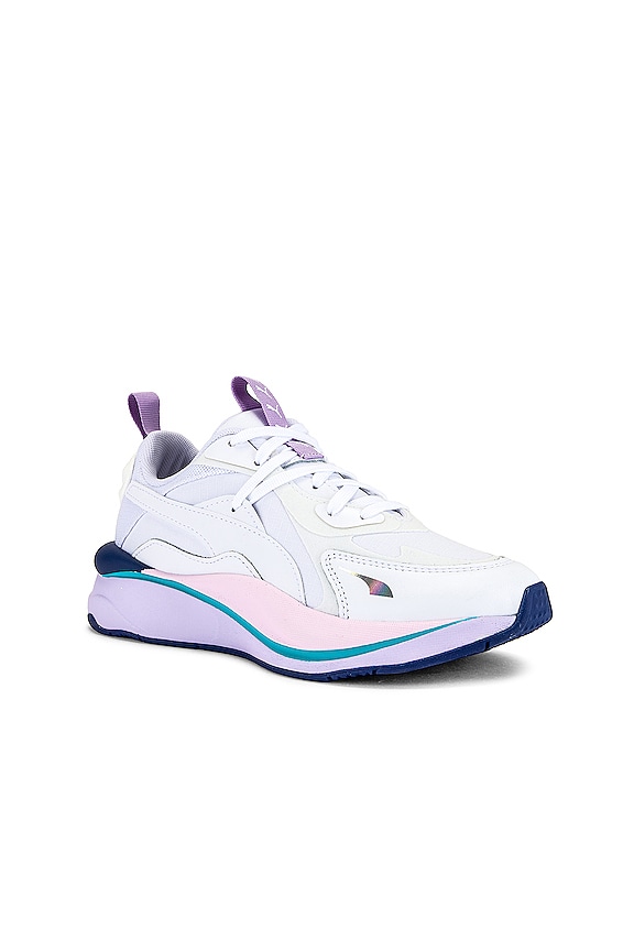 view 2 of 6 RS Curve Solar Sneaker in Puma White & Light Lavender