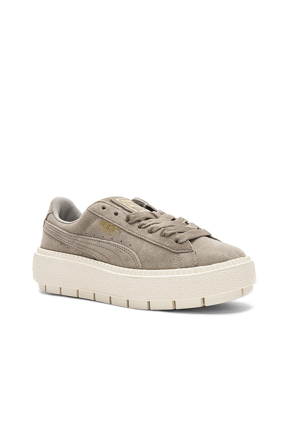 view 2 of 6 Suede Platform Trace Sneaker in Rock Ridge & Puma White