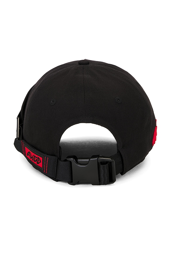 view 2 of 4 x A$Ap Rocky Seatbelt Cap in Puma Black & Fierce Red