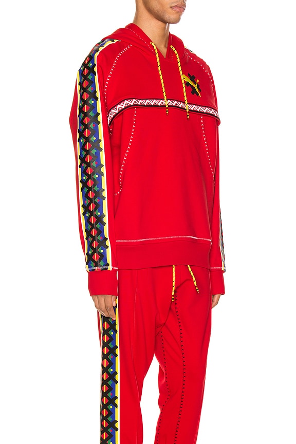 view 2 of 6 x Jahnkoy Hoodie in High Risk Red