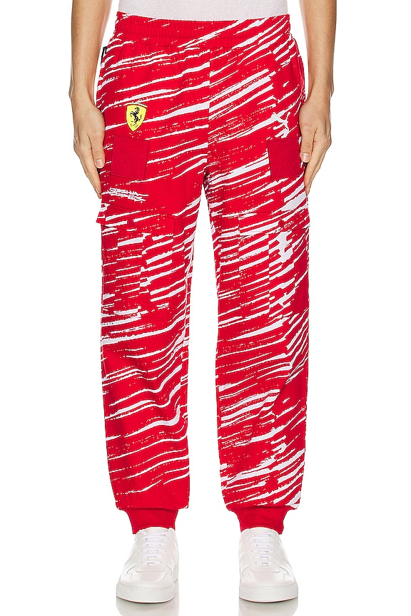 Puma Select Ferrari x Joshua Vides Race Pants in Red | REVOLVE