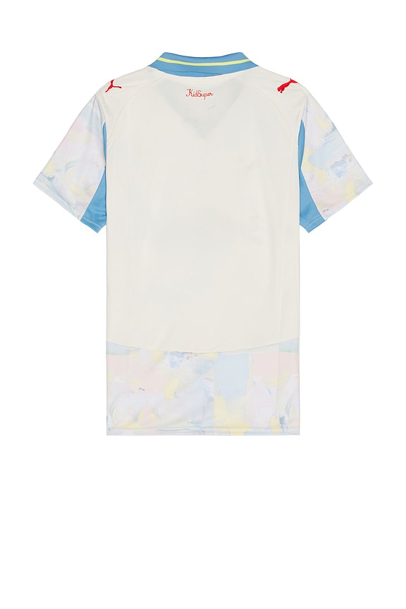 view 2 of 5 x Kidsuper Jersey Replica in Frosted Ivory & Puma Red