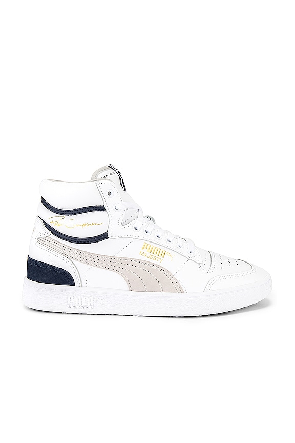 view 2 of 6 x Ralph Sampson Mid OG in Puma White & Grey Violet & Peacoat