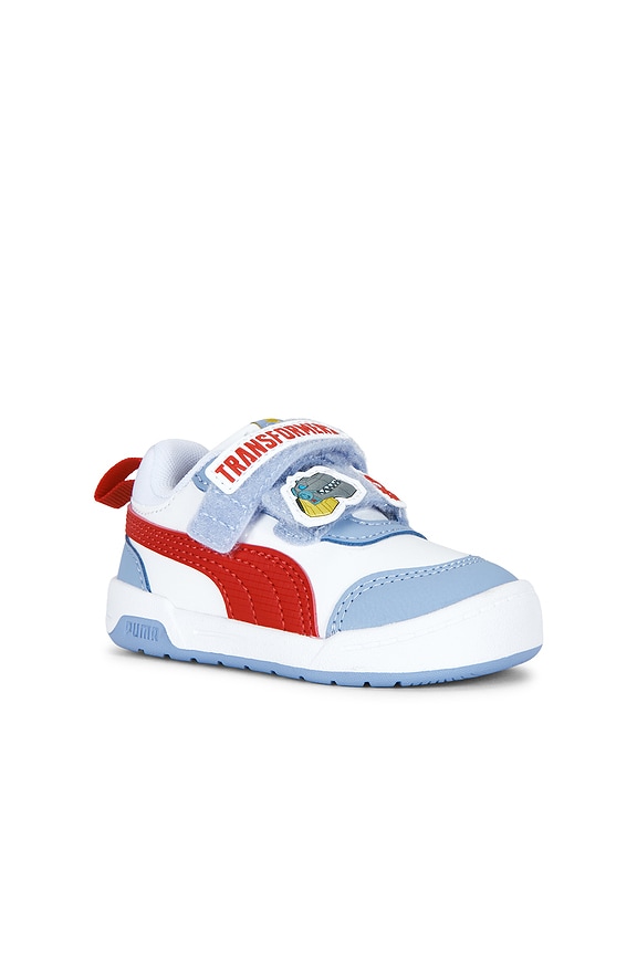 view 2 of 6 Toddler Multiflex 2 Sl Transformers Sneaker in Puma White, For All Time Red, & Chambray Blue
