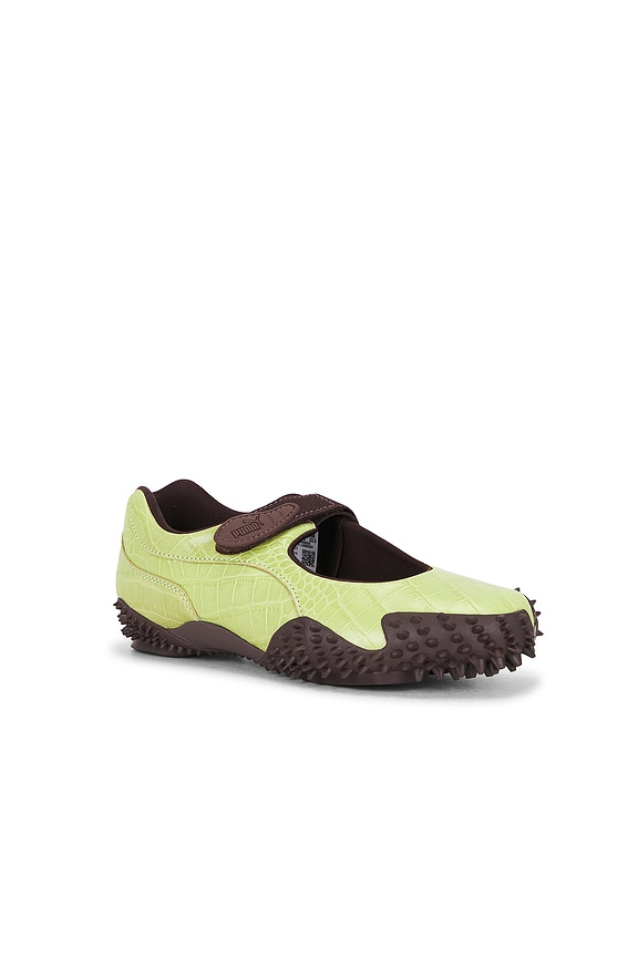 view 2 of 6 ZAPATILLA DEPORTIVA MOSTRO FEY CROS in Pistachio Green & Chocolate Brown