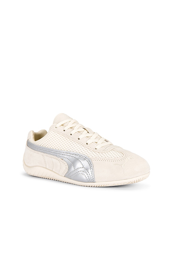 view 2 of 6 Speedcat Premium Sneaker in Frosted Ivory & Matte Silver