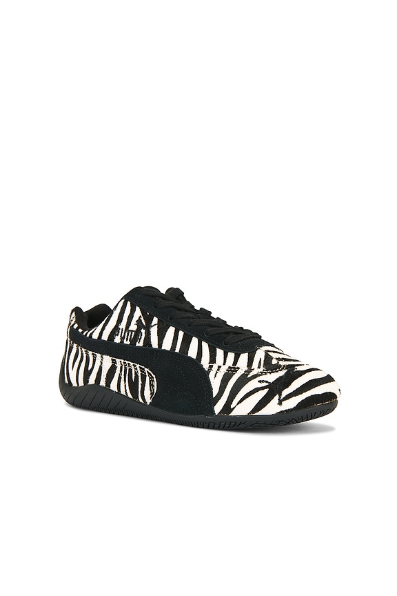 view 2 of 6 Speedcat Zebra Sneaker in Warm White & Puma Black