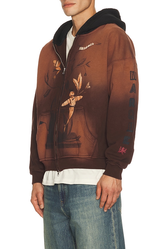 view 2 of 5 Rebellious Apple Hoodie in Brown