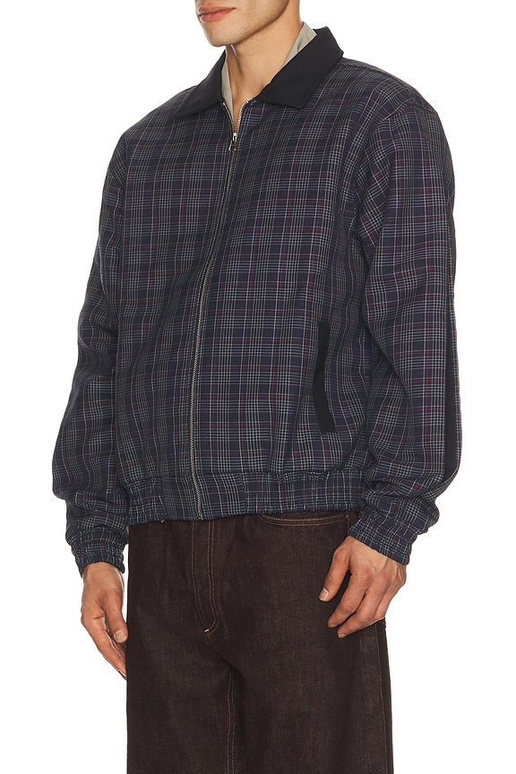 view 2 of 6 Plaid Bomber Jacket in Blue