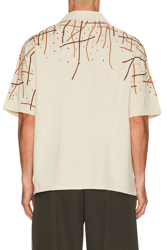 view 2 of 5 CAMISETA LINO ROOTED EMBROIDERY in Beige
