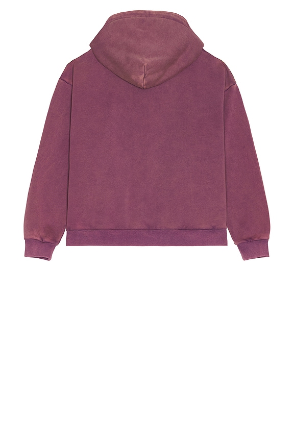 view 2 of 4 Found Motif Zip Up Hoodie in Vintage Purple