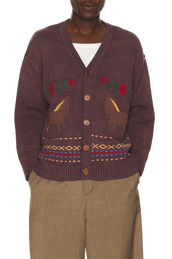 view 1 of 4 CÁRDIGAN in Faded Eggplant