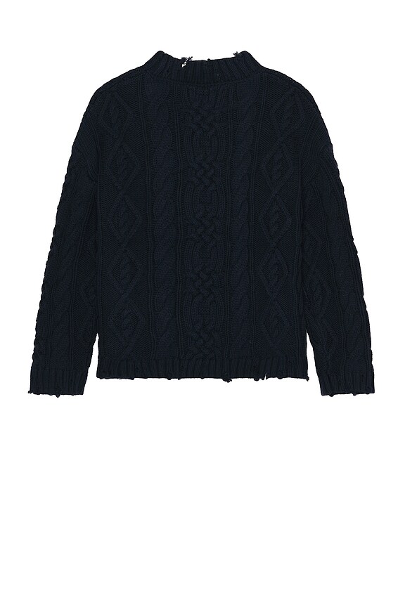 view 2 of 3 Cable Knit Sweater in Navy