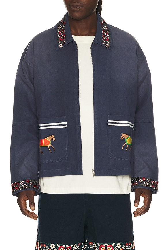 view 1 of 5 Horse Equine Work Jacket in Vintage Navy