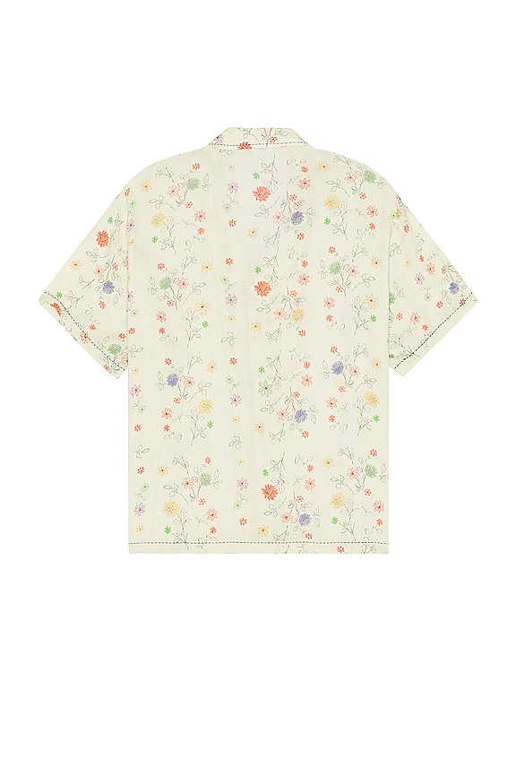 view 2 of 3 Multi Floral Camp Shirt in Cream