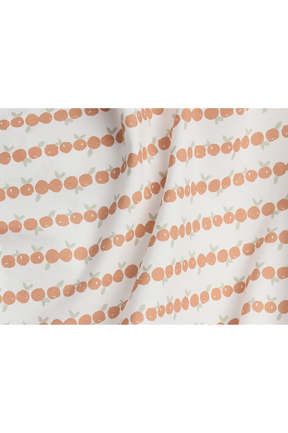 view 2 of 2 Percale Crib Sheet in Clementines