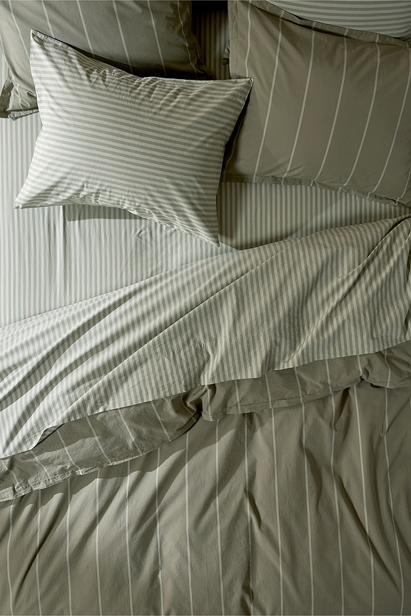 view 2 of 3 HOUSSE DE COUETTE in Moss Stripe