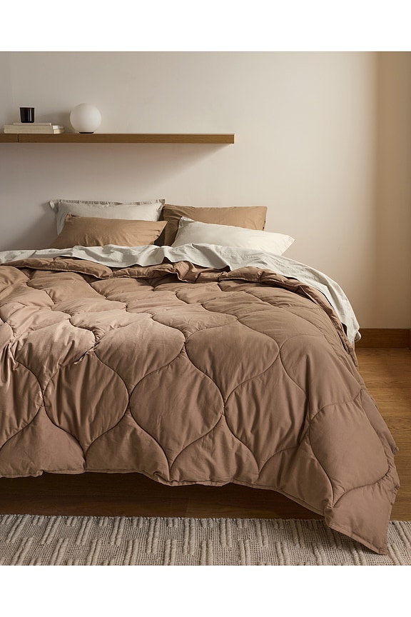 view 2 of 3 Cotton Drift Comforter in Adobe
