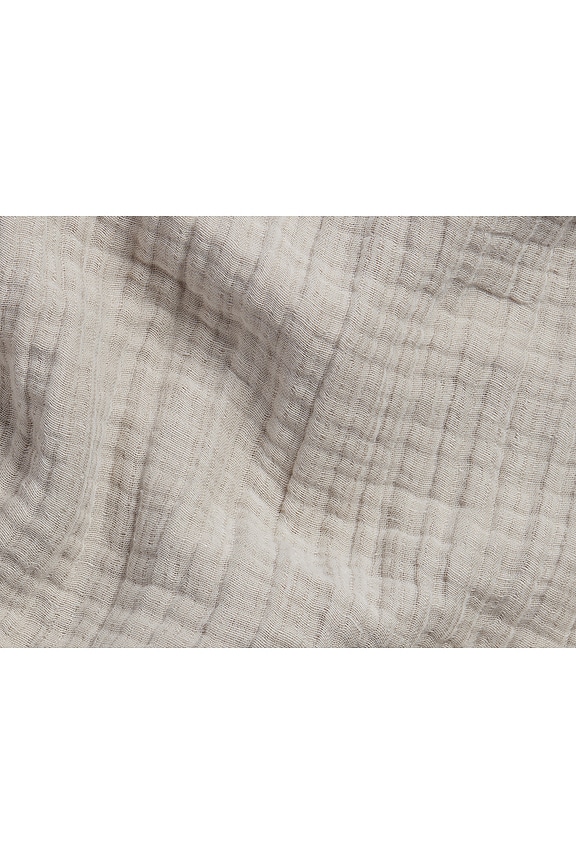 view 2 of 2 Cloud Linen Gauze Throw in Bone