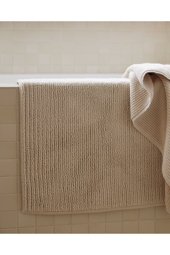 view 2 of 4 Soft Rib Tub Mat in Bone