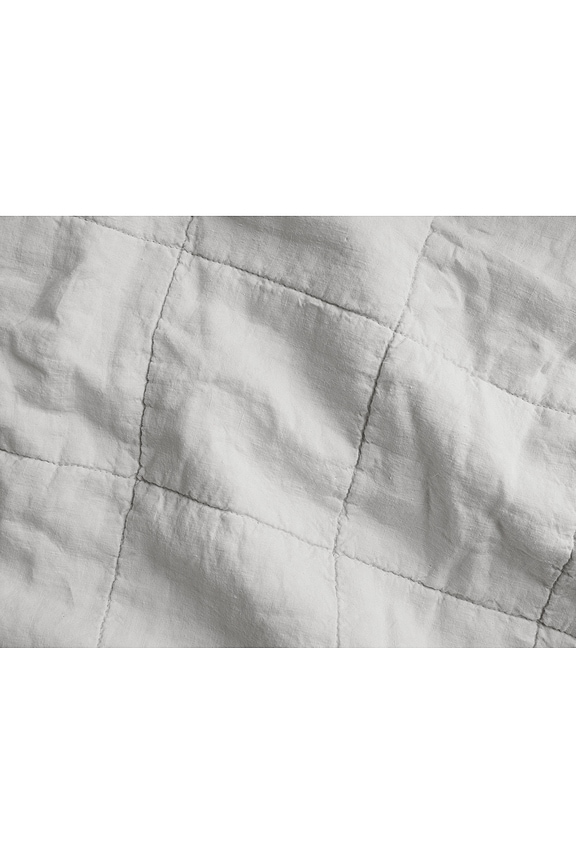 view 2 of 3 Linen Box Quilt in Fog