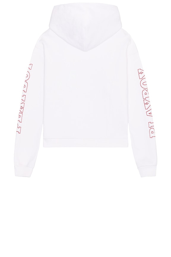 view 2 of 4 USA Hoodie in White