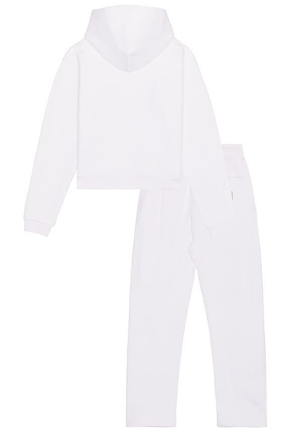 view 2 of 10 CONJUNTO DE SUDADERA CON CAPUCHA Y PANTALÓN DEPORTIVO LOGO in White