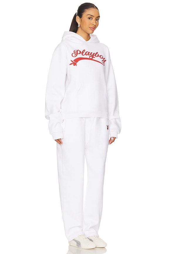 view 2 of 10 Logo Hoodie and Sweatpant Set in White