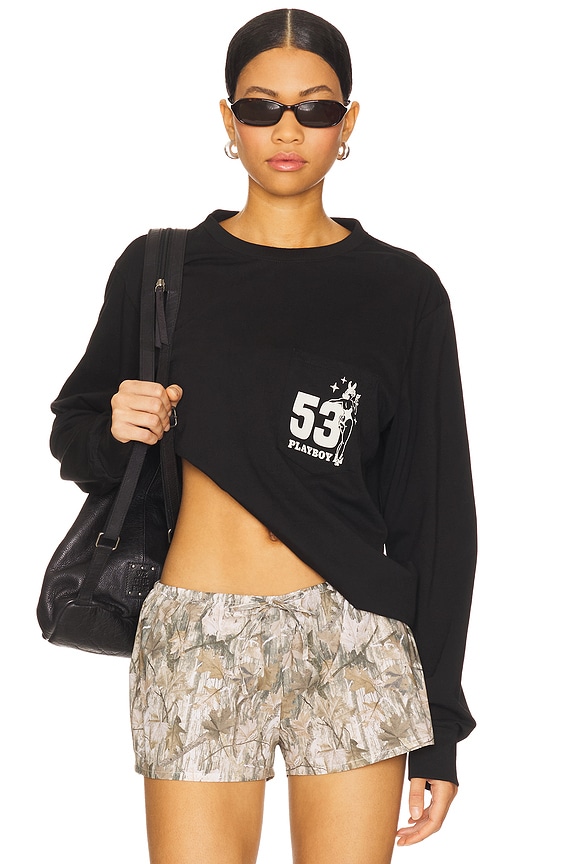 view 2 of 4 53 Long Sleeve Tee in Black