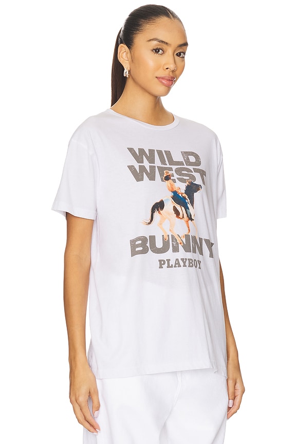 view 2 of 4 Wild West Bunny Tee in White