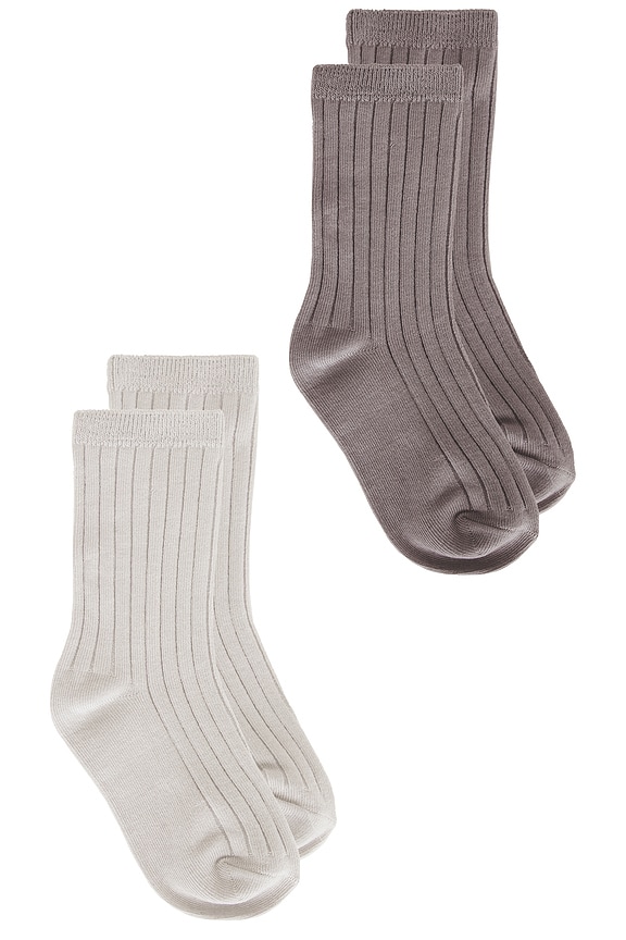 view 2 of 3 Kids Socks Set in Slate & Cloud