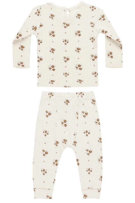 view 2 of 2 CONJUNTO DE CAMISETA Y LEGGINGS DE MANGA LARGA DE POINTELLE in Autumn Flora