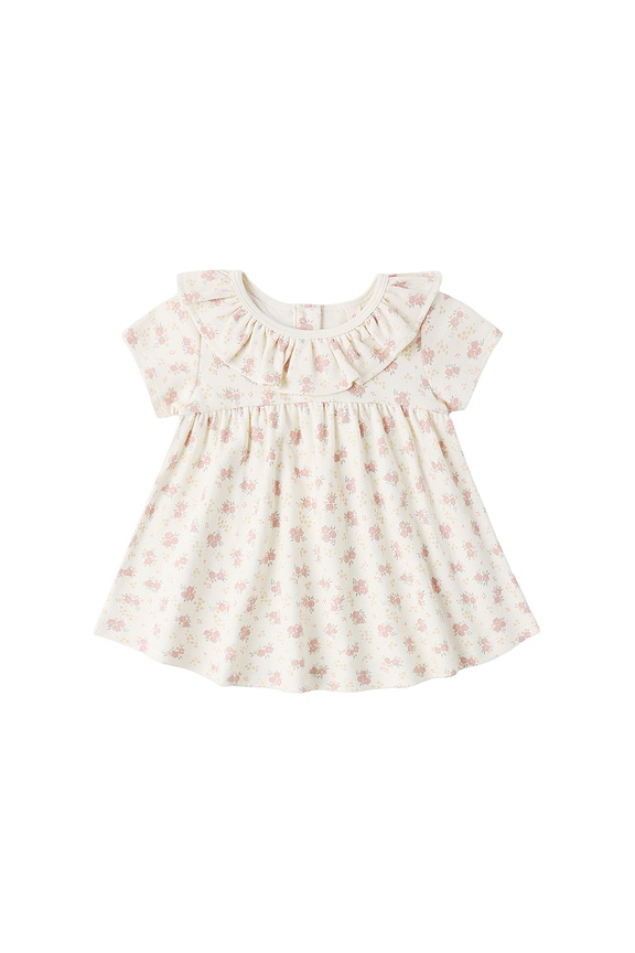 view 1 of 3 Ruffle Collar Jersey Dress in Flower Field