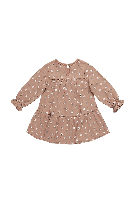 view 2 of 2 Kids Tiered Jersey Dress in Rose Ditsy