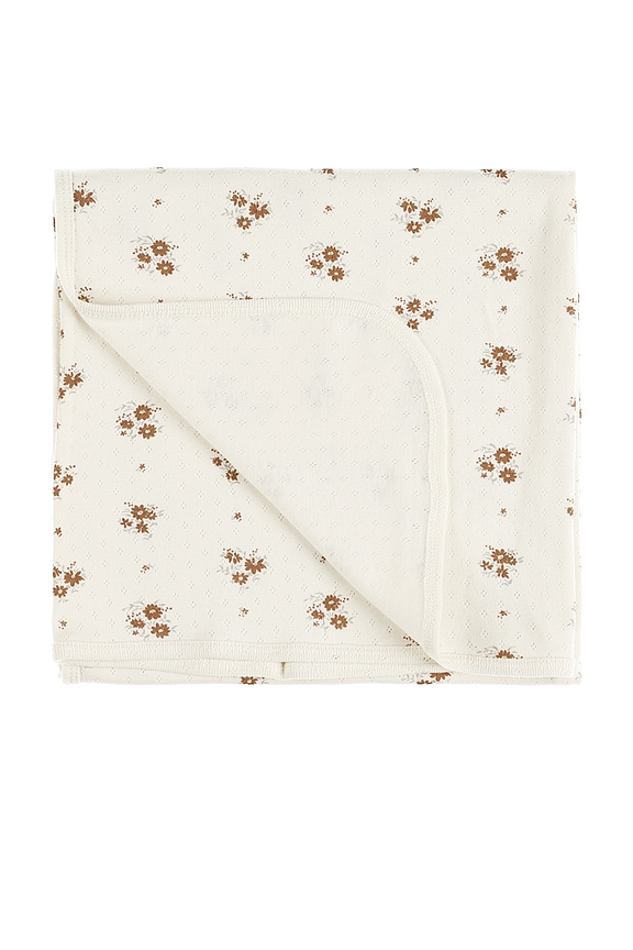 view 2 of 2 Kids Pointelle Baby Blanket in Autumn Flora