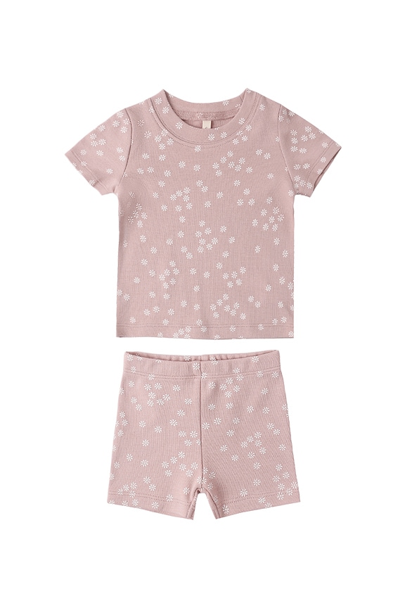 view 1 of 3 Summer Pajama Set in Mauve Ditsy