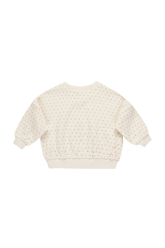 view 2 of 3 Kids Velour Relaxed Sweatshirt in Polka Dot