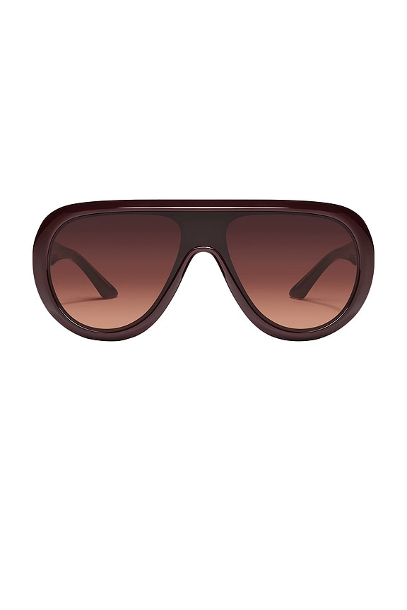 view 1 of 2 Set List Sunglasses in Espresso & Dark Brown Camel