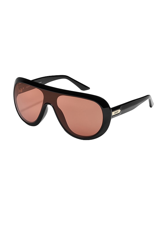 view 2 of 2 LUNETTES DE SOLEIL in Black & Dark Apricot