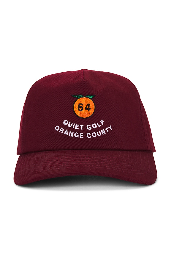view 1 of 2 QGOC 5-Panel Hat in Burgandy