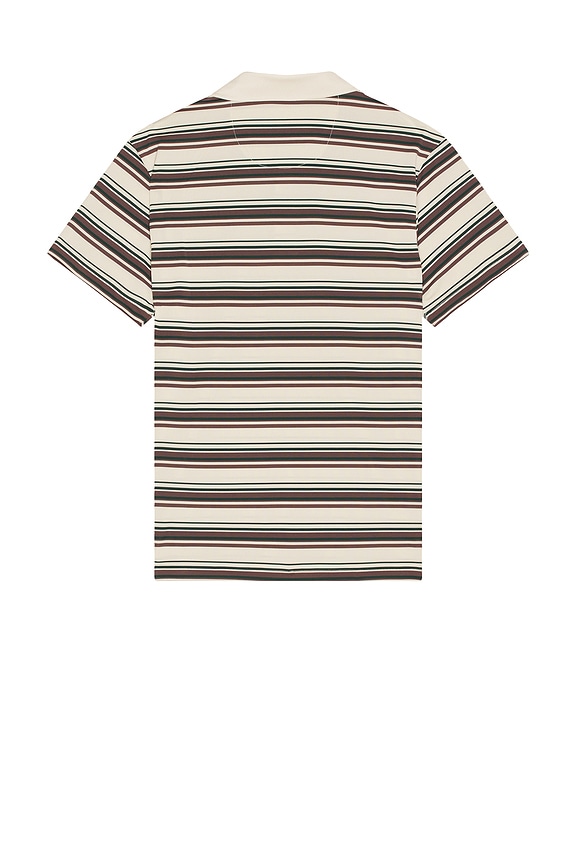 view 2 of 4 Monogram Striped Polo in Brown