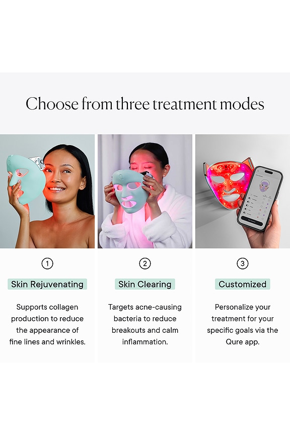 Qure Skincare Q-Rejuvalight Pro Facewear LED Mask | REVOLVE