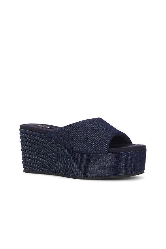 view 2 of 5 Denim Scoop Sandal in Dark Denim
